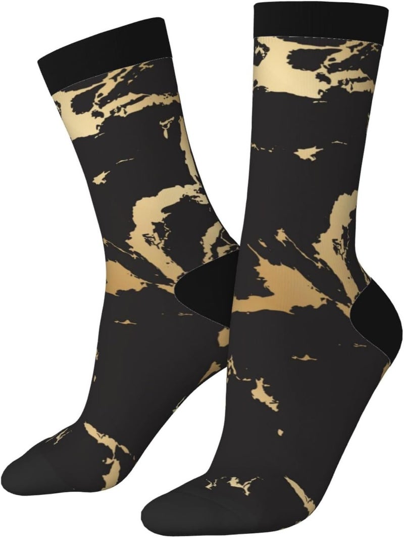 Poream Novelty Funny Crew Socks, Cool Breathable Dress Socks Gift For Men Women - Image 1